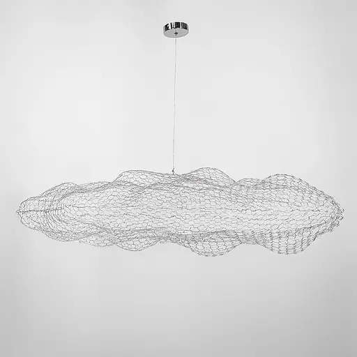 Дизайнерская декоративная серебряная люстра-облачко LED CLOUD | Ст. MJ 83 CH | Line F - фото 7