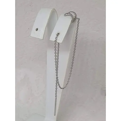 Серебряная серьга-кафф Ирий на Хеликс. 4992 - фото 2