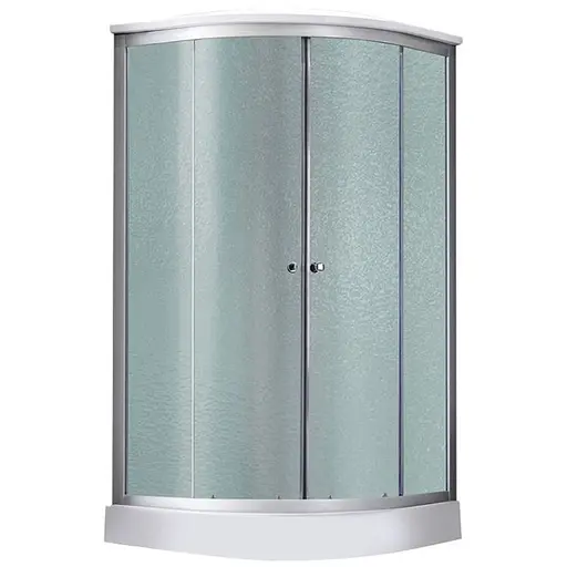 Гідробокс Lidz Tani SBM90x90.SAT.LOW.FR низький, скло Frost 4 мм, стінки WHI (LTSBM9090SATLOWFR) - фото 1