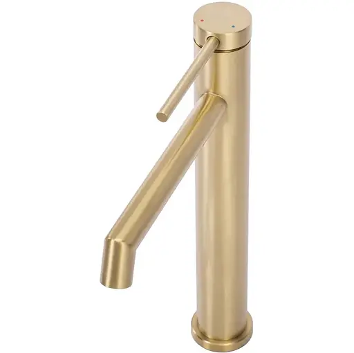 Змішувач для умивальника Rea Foss brushed gold високий REA-B5319 Золотий - фото 3