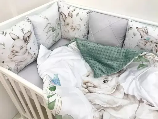 Дитячий набір Moontime у ліжечко "Зайчики" - фото 2