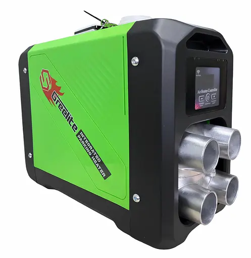 Автономный дизельный обогреватель WEBASTO GREELITE SN5000 с низким уровнем шума 5000 Вт Черный с зеленым - фото 3