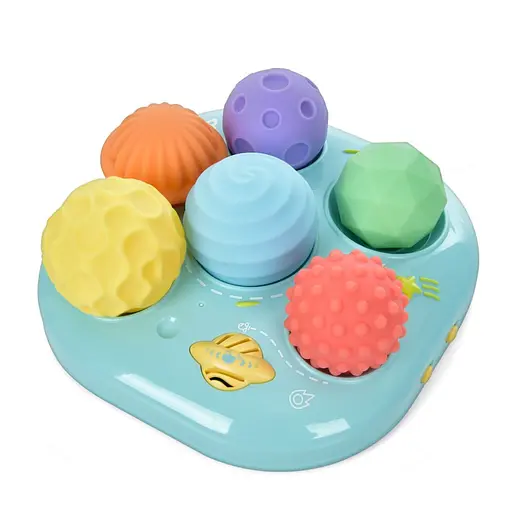 Детская Развивающая «Текстурные Мячики» Bambi 35179M 6 штук, музыка, свет - фото 1