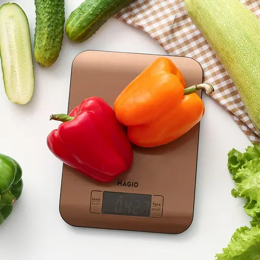 Электронные весы для взвешивания продуктов Magio MG-798 с LCD дисплеем сенсорные весы для дома до 5кг. - фото 2