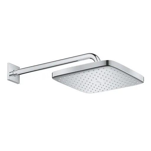 Лейка для верхнего душа с держателем Grohe Tempesta 250 Cube 26687000, Хром - фото 3