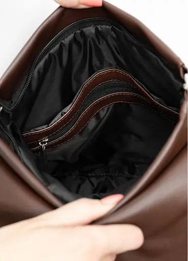 Жіночий рюкзак Sambag Loft QSH шоколадний 30 x 26 x 14 см (22011020) - фото 2