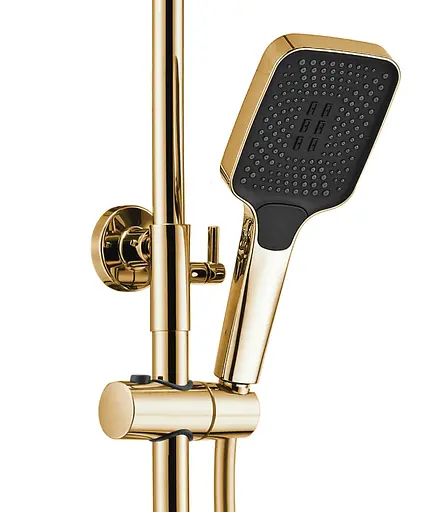 Душова система Rea Rob gold з термостатом та виливом REA-P6625, Золотий - фото 4