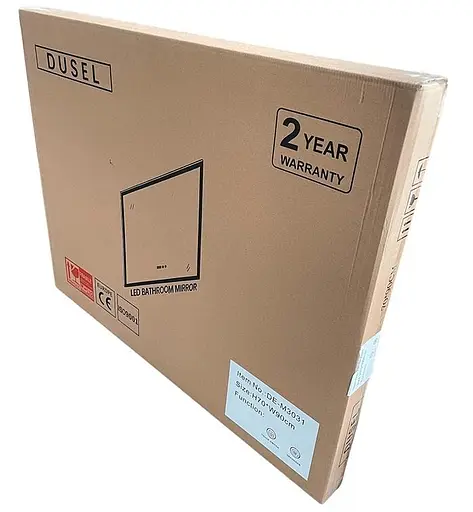 Дзеркало Dusel DE-M1091 ​​75x100, Білий - фото 4