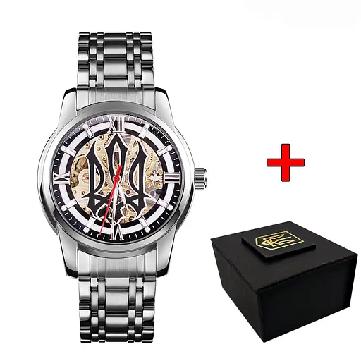 Наручний годинник чоловічий 025 Sharp Silver Black. Awarder acs0031817