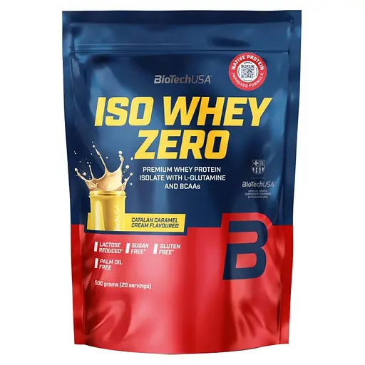 Протеин BiotechUSA IsoWhey Zero Lactose Free Сatalan caramel cream 500 г
