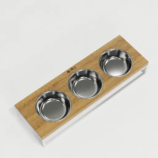 Hollky Base Bar — три миски на підставці (3 × 0,45 л) - фото 6