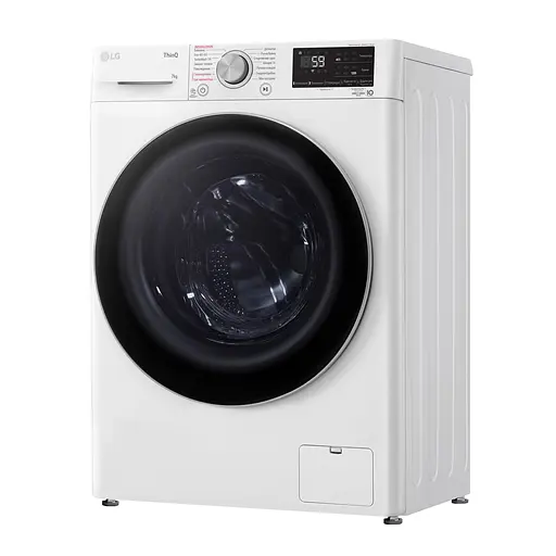 Стиральная машина LG фронтальная 7 кг 1200 A+++ 48 см дисплей пара инвертор белый - фото 5