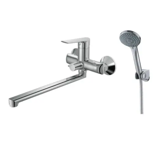 Змішувач для ванни + лійка 3 режими шланг тримач лійки хром Imprese Odra f0328701BO Хром - фото 1