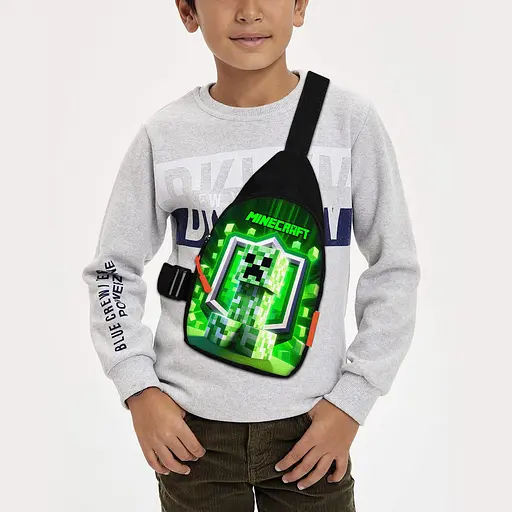 Сумка через плече дитяча Minecraft 29х17 см сумка слінг для хлопчика (02123)