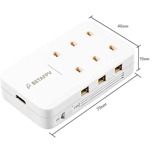Зарядний пристрій та адаптер BetaFPV на 6 портів для акумуляторів Cetus - фото 4