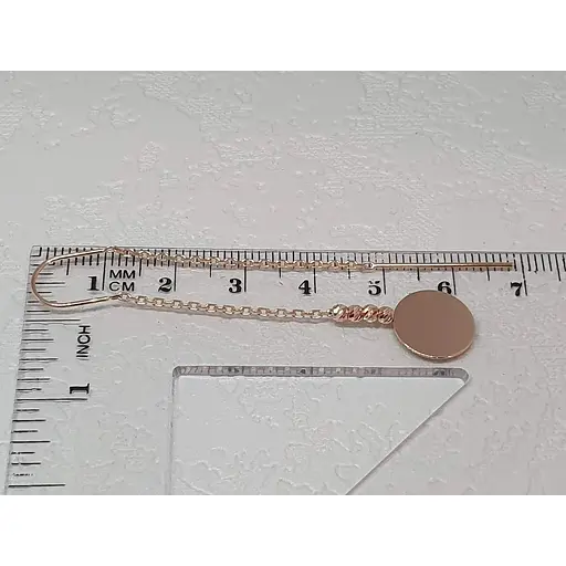 Золотые серьги-протяжки Favoritum. 210206 - фото 5