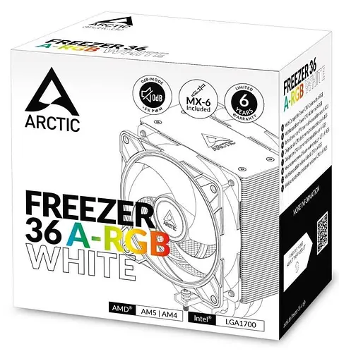 Кулер для процессора Arctic Freezer 36 A-RGB White (AOCPU00014A) - фото 7