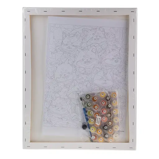 Набор для росписи по номерам "Мили котики" 40*50 см, IDEA2-GX47060, ТМ "99IDEAS" - фото 6