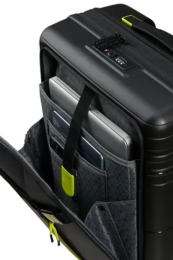 Валіза American Tourister HELLO CABIN BLACK/LIME 55x40x22(25) 55 См MC4*19005 - фото 2
