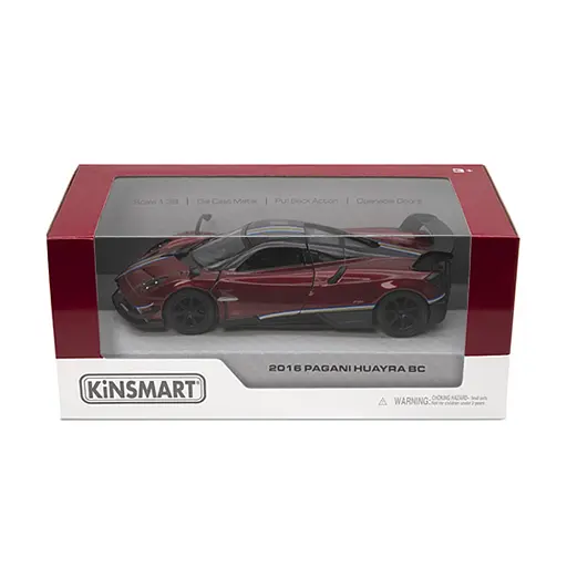 Металева інерційна легкова модель Pagani Huayra BC 2016 5" з принтом, відкриваються двері (В асортименті) - фото 2
