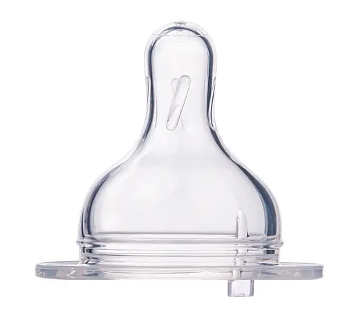 Набор силиконовых сосок к бутылкам с широким отверстием 2 шт "EasyStart" каша - фото 2