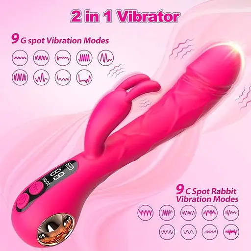 Вибратор Кролик для женщин силиконовый Satisfyer 22 см фуксия длина - фото 6