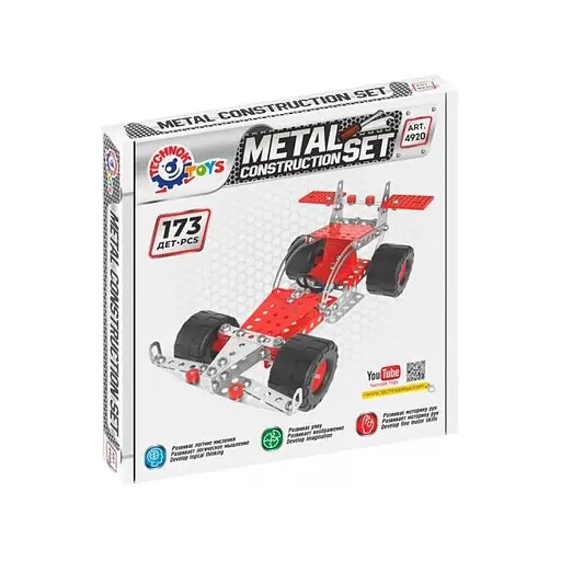 Конструктор металевий ТехноК Авто-Дакар 173 деталей (4920)