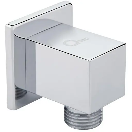 Подключение для шланга Qtap Spojeni прямоугольное QTCRMB130 Chrome - фото 1