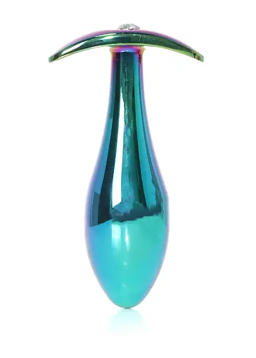 Анальна пробка Jewellery Multicolour Plug Clear L 10.5 см (мульті) - фото 4