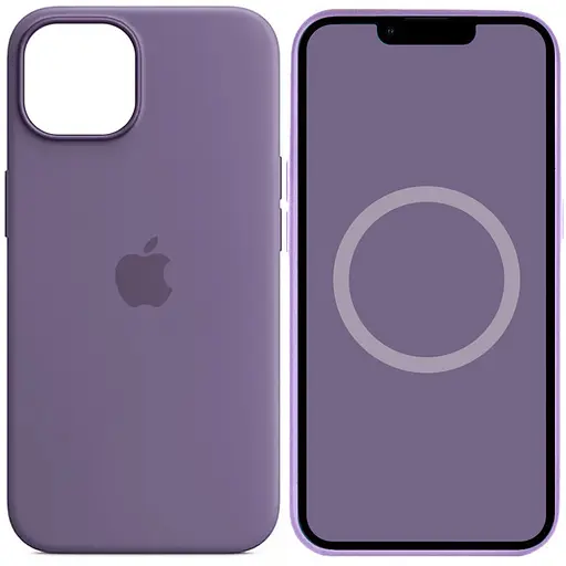 Чохол Epik Silicone case AAA with Magsafe and Animation для Apple iPhone 14, 6.1 Фіолетовий/Iris