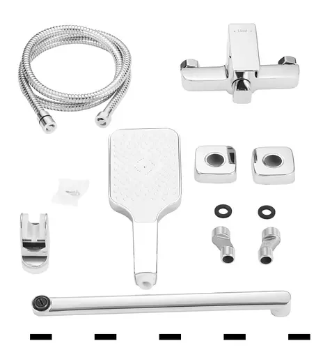 Змішувач для ванни Lidz Orion 005 Chrome з душовим гарнітуром LDORI005CRM48094 - фото 5