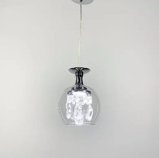 Удивительный светильник с прозрачным плафоном и хрусталем | Line F | Арт. SG3/1 - фото 1