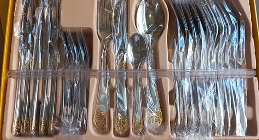 Набор столовых приборов Hoffburg HB 24010 GS 24 предмета - фото 4