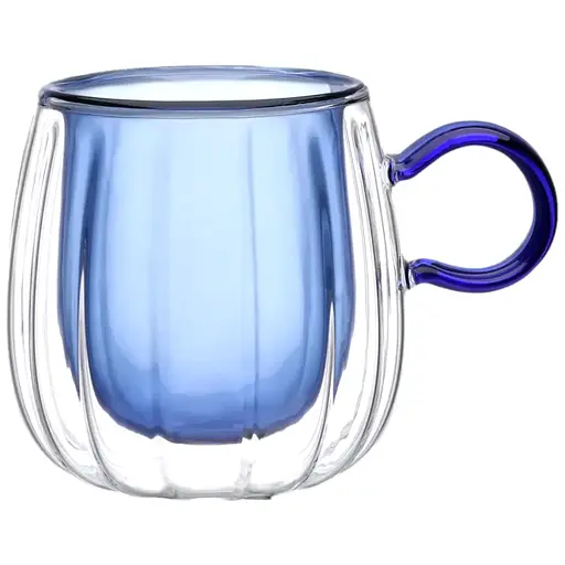 Набір чашок Vittora Cut Blue з подвійним дном 2 шт. 240 мл (141382)