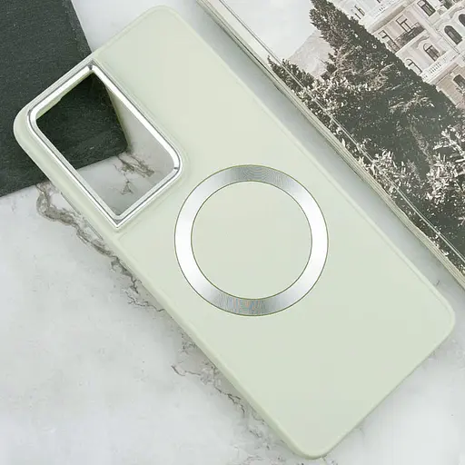 TPU чохол Bonbon Metal Style with MagSafe для Samsung Galaxy S23 Ultra Білий / White - фото 4