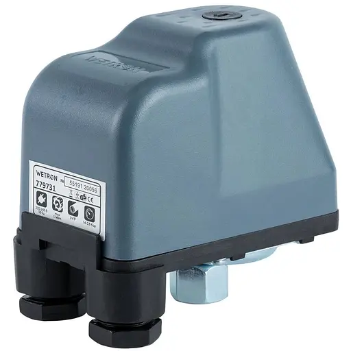 Реле тиску Wetron SK-9C/1.5HP 1.1кВт 1.4-2.8 бар (гайка) (779731) - фото 1