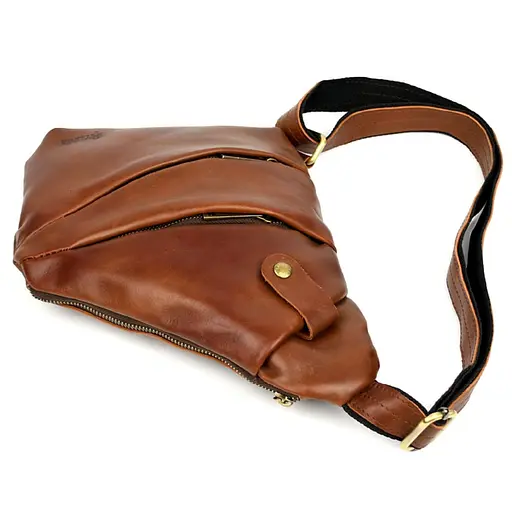 Мужская сумка-слинг через плечо для левши TARWA 23х28х4 см sum0028343 - фото 6