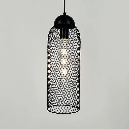 Підвісний чорний світильник Tori Ø 15х45 см | Line F | Арт. J069 BK+BK - фото 2