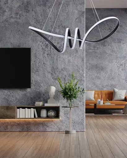 Подвесной светильник, люстра Goldlux 331847 Flavia XL LED 1x44W 4000K 5300Lm IP20 черный - фото 2