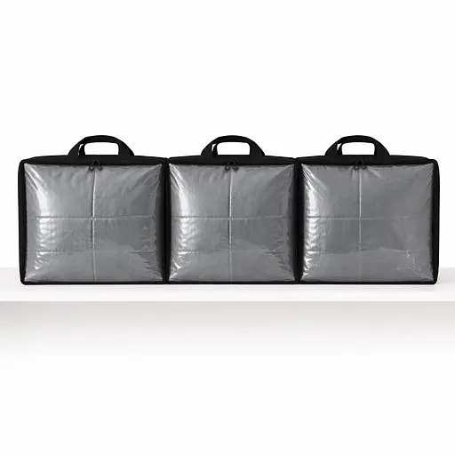 Набір сумок-органайзерів ORGANIZE для речей S, 3 шт (чорний) - фото 3