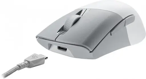 Беспроводная мышь ASUS ROG Keris AimPoint RGB USB/WL/BT White (90MP02V0-BMUA10) - фото 2