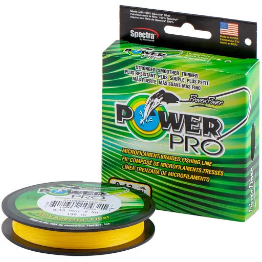 Шнур Power Pro (Hi-Vis Yellow) 2740 м 0.13 мм 18 lb/8.0 кг