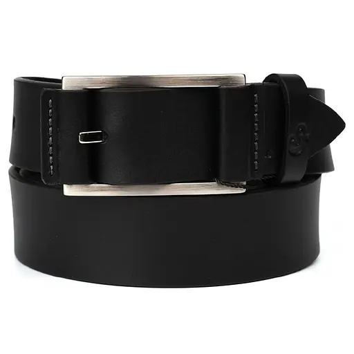 Ремінь шкіряний Grande Pelle чорний 120х3.5х0.5 см acs0032042 - фото 4