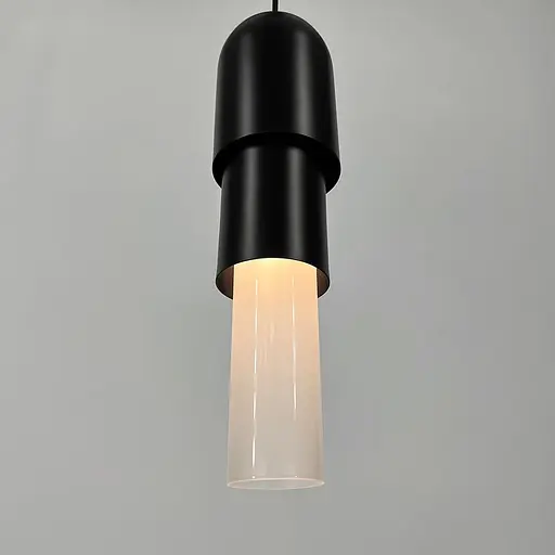 Підвісний світильник з чорним металевим та скляним плафном | Line F | Арт. AA463/1 BK - фото 3