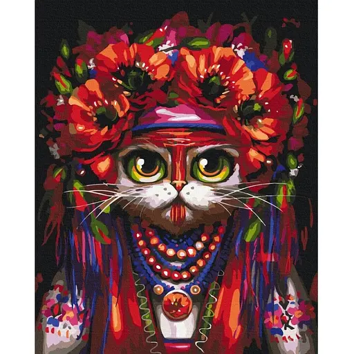 Картина за номерами Brushme Киця Мотанка ©Маріанна Пащук BS53461 40х50 см - фото 1
