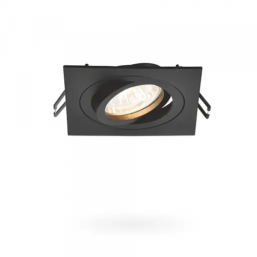 Світильник Videx під лампу GU10 врізний Квадрат Чорний VL-SPF08S-B - фото 2