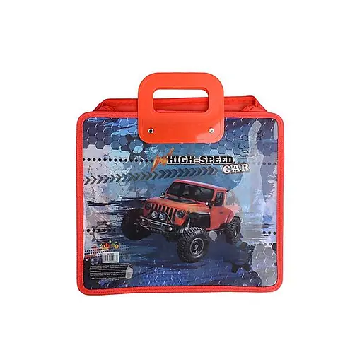 Портфель із пластиковими ручками Kidis High Speed, позашляховики, 30x34 см, 340 мкм (В асортименті)