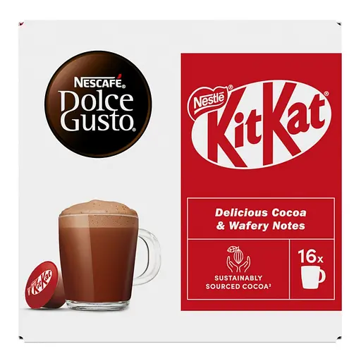 Уценка. Смесь для приготовления напитка Nescafe Kit Kat Dolce Gusto сухая ароматизированная с молоком и какао 256 г (16 шт. х 16 г) - фото 3