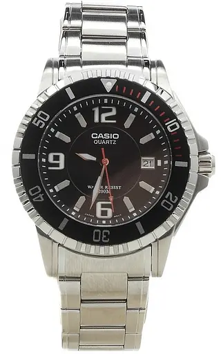 Часы наручные кварцевые мужские водонепроницаемые оригинальные Casio MTD-1053D-1AVEF (модуль №2784) - фото 8