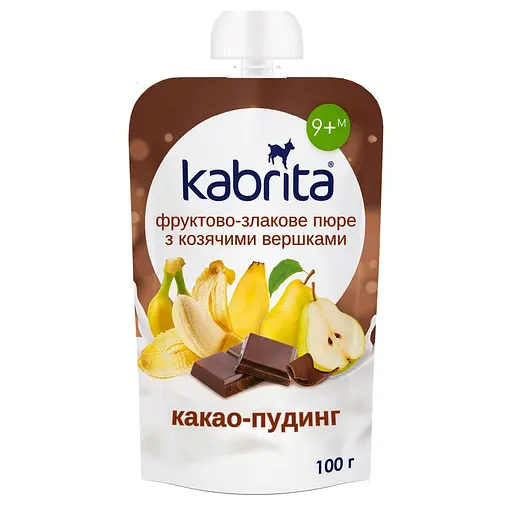 Какао-пудинг злаковый Kabrita с козьими сливками для детей с 9 месяцев 100 г